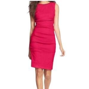 Artelier Nicole Miller Ladies Size 8 Bright Pink Dress Sleeveless